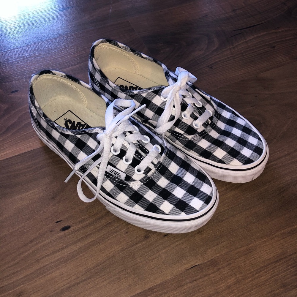 Gingham classic vans